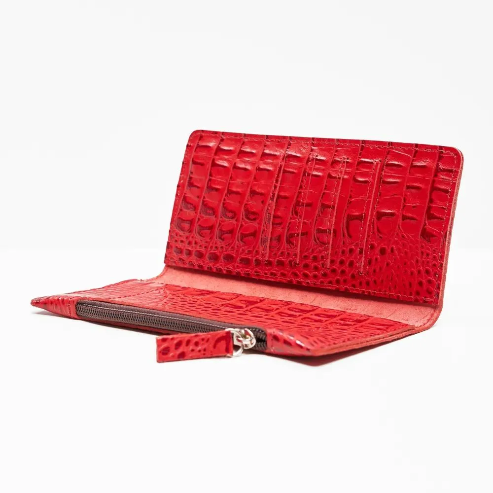 Кошелек женский из натуральной кожи маленький и обложка на паспорт. Подарочный набор.