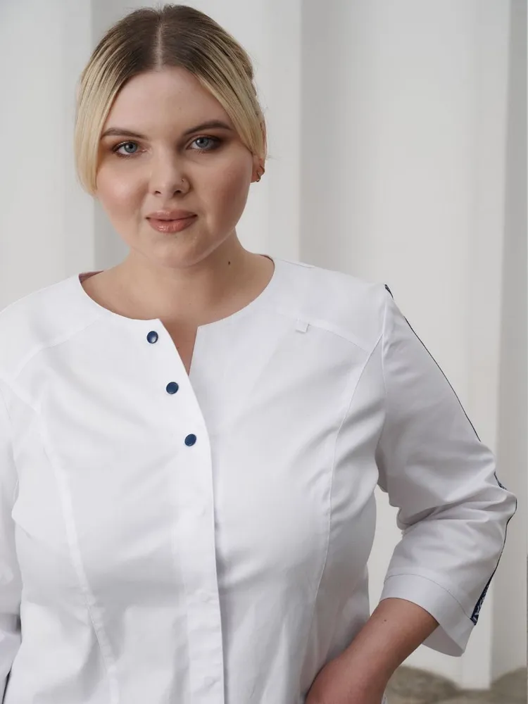 Медицинская рубашка женская хлопок