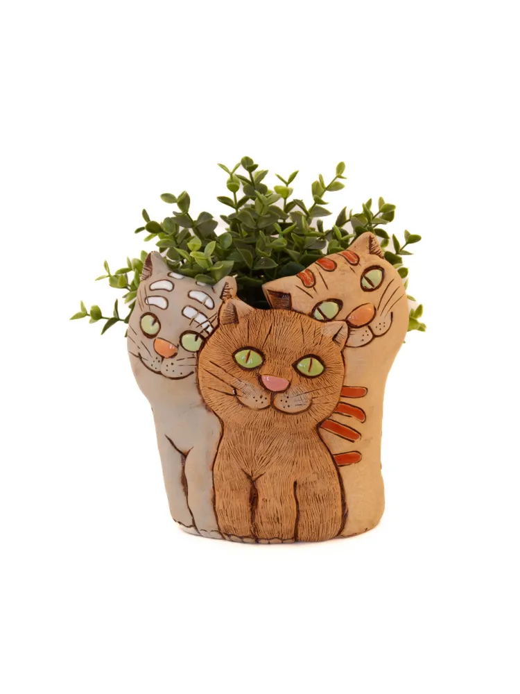 Котята милые кашпо