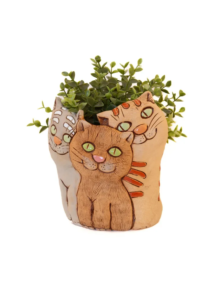 Котята милые кашпо