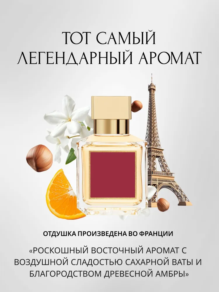 Парфюмированный крем для тела и рук Baccarat НОТЫ ВОСТОКА омолаживающий увлажняющий