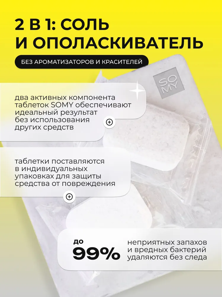 Таблетки для посудомоечной машины 100 шт (таблетки ПММ)