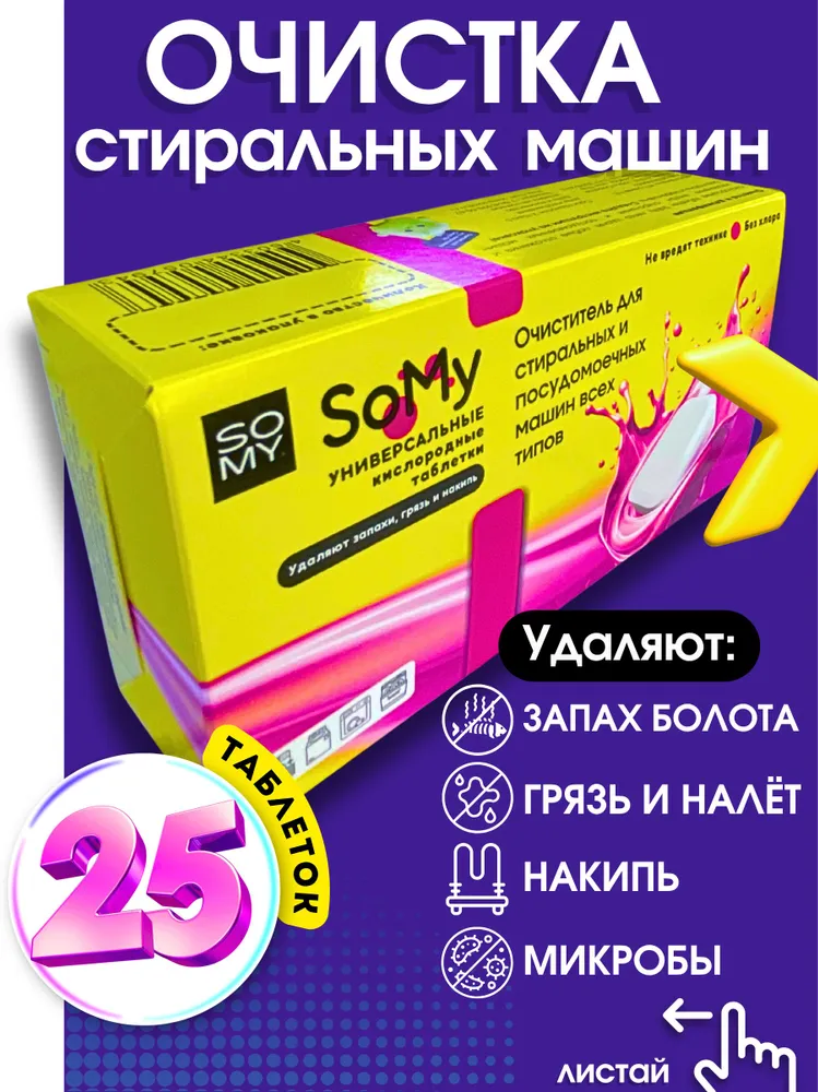 Очистка стиральной машины 25 таблеток (сделано в Саратове)
